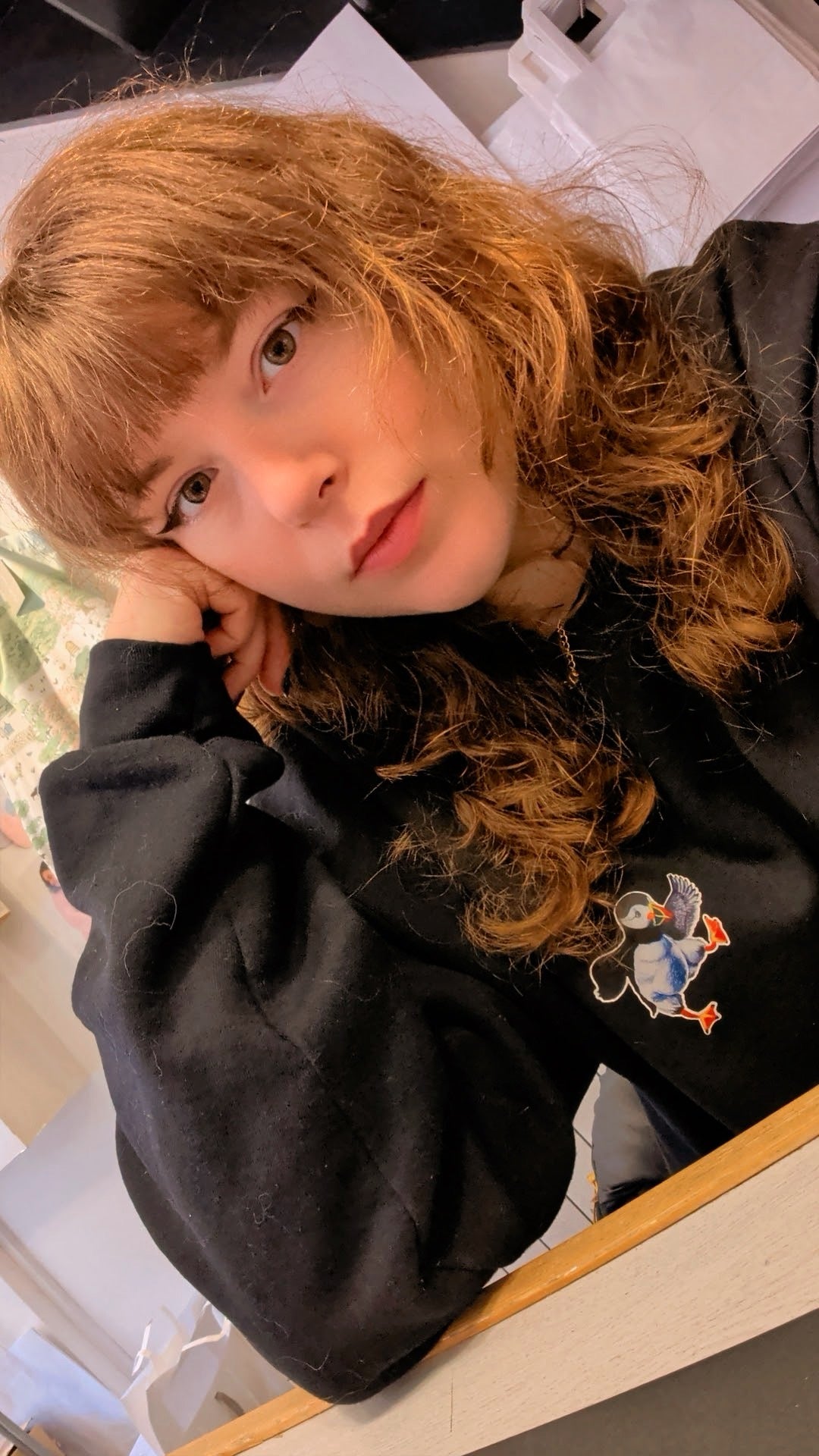 Puffin Prints Locally Printed Gildan Sweatshirt with Puffin Emblem