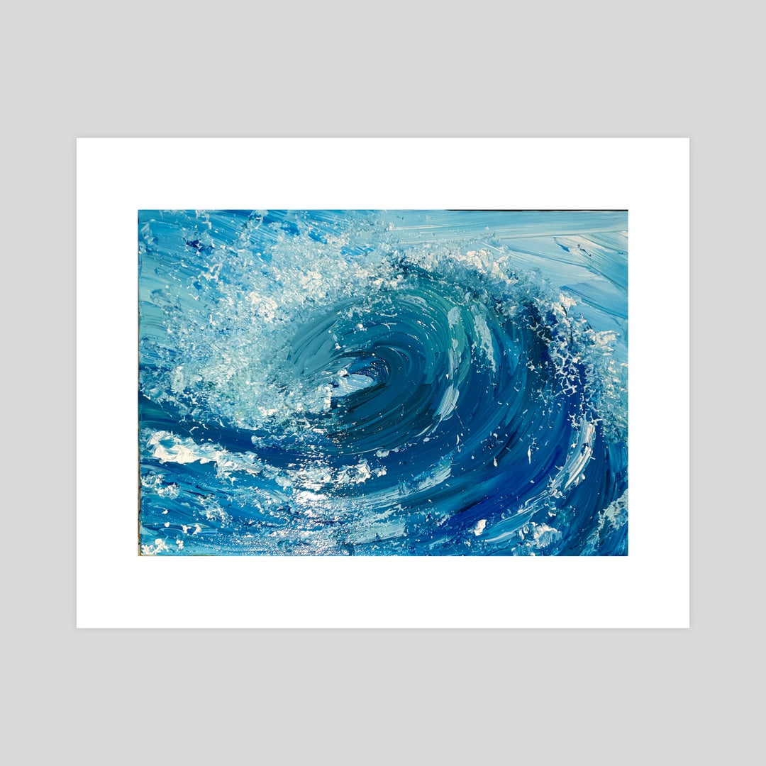 Meddwl Am y Môr Printed ACEO | Miniature Art Card – Puffin Prints