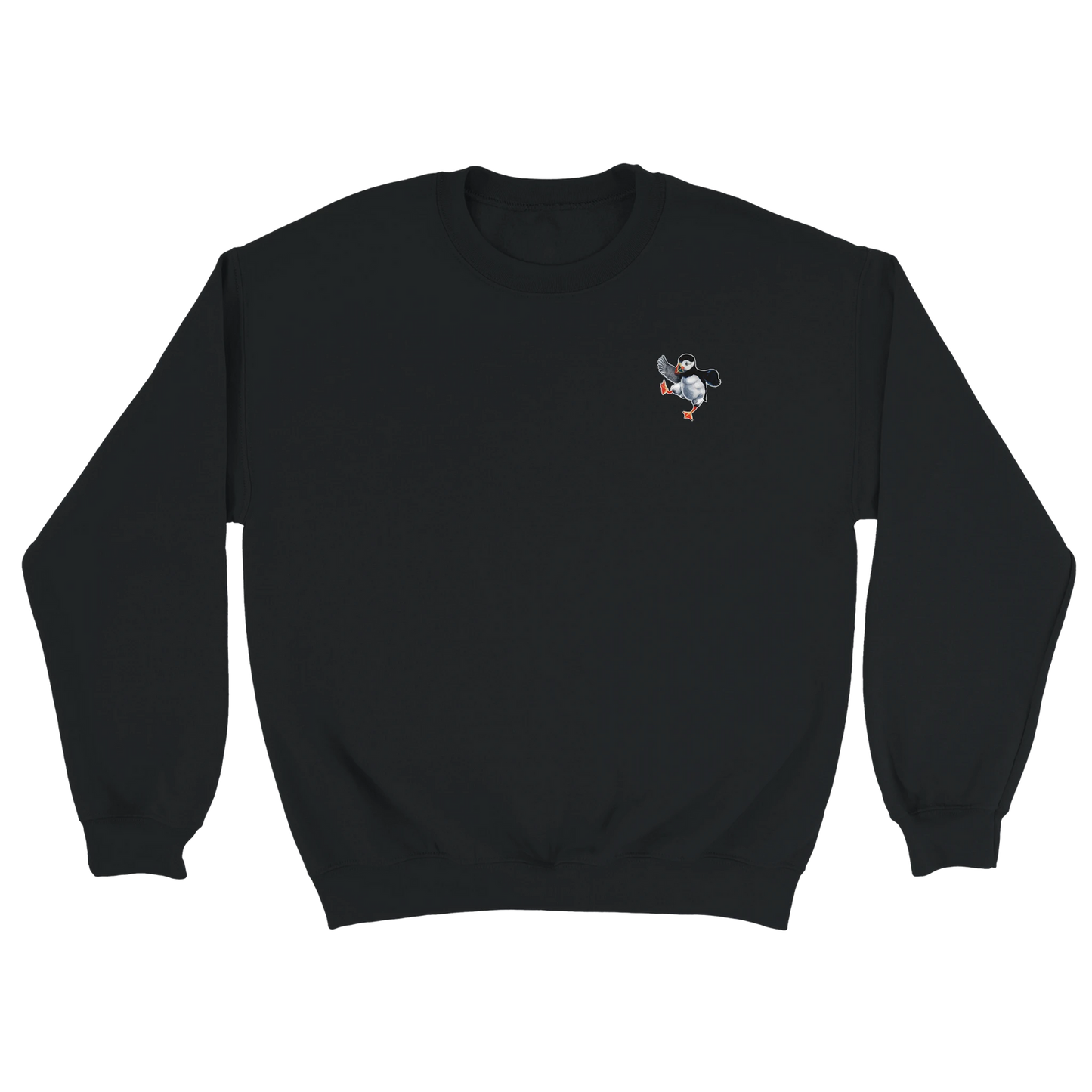 Puffin Prints Locally Printed Gildan Sweatshirt with Puffin Emblem