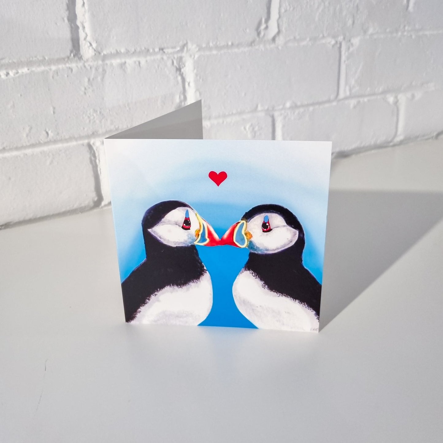 Peckin’ Puffin Card