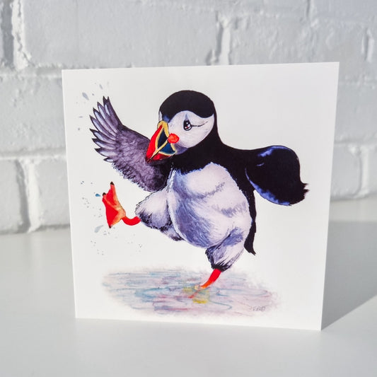 Paddlin’ Puffin Card