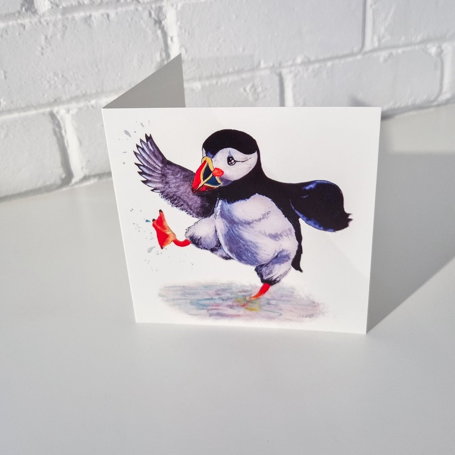 Paddlin’ Puffin Card