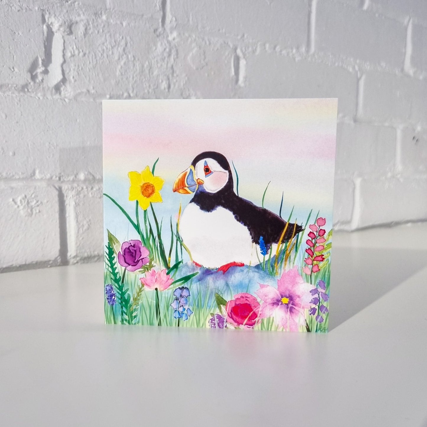 Sittin’ Pretty Puffin Card