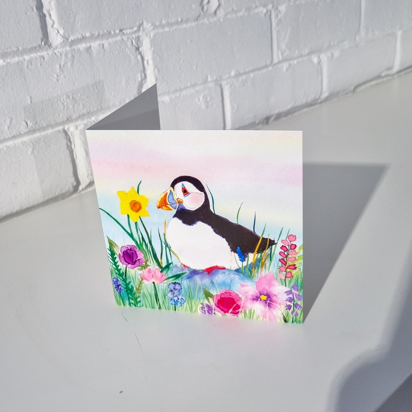 Sittin’ Pretty Puffin Card