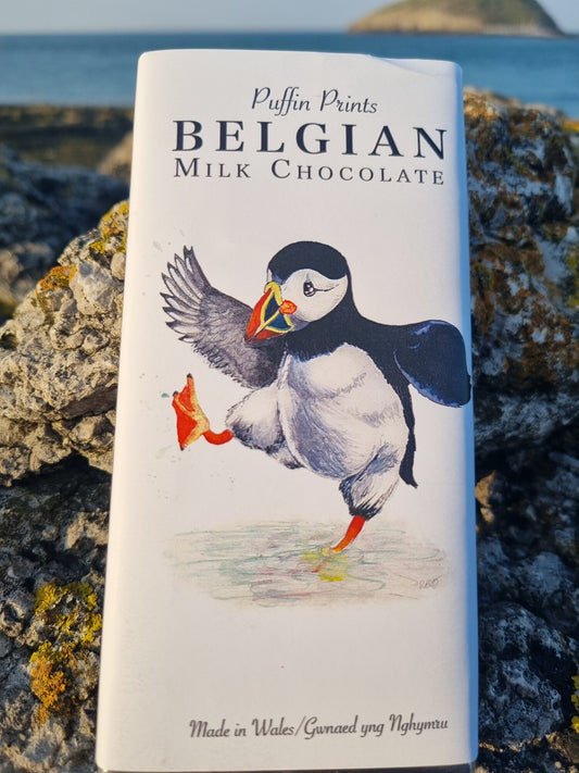 Puffin Prints Belgian Milk Chocolate (Paddlin’ Puffin)