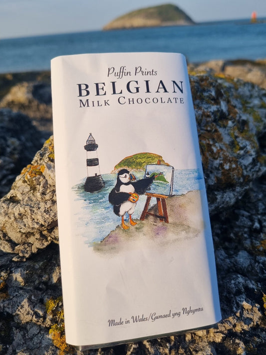 Puffin Prints Belgian Milk Chocolate (Paintin’ Puffin)